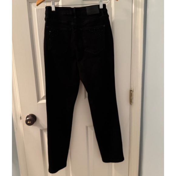 Judy Blue Black Skinny Jeans with Rhinestone embellishments - Sz 3 / 26 - Picture 3 of 10